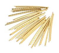 AMONIDA Jeu de Fils de Frette en Laiton pour Guitare Folk en Bois, 2.0mm, 20 Pièces de Rechange pour les Professionnels de L'entretien des Guitares