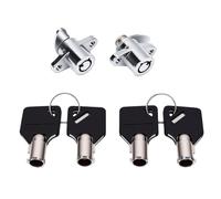 AMONIDA Jeu de Serrures de Sacoches Rigides, Remplacement en Acier Durable pour Moto de Tourisme 1993 - 2013, Kit Complet avec 4 Clés