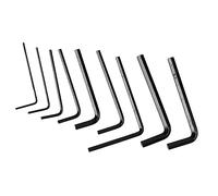 AMONIDA Jeu D'outils de Clés Hexagonales de Guitare, 9 Pièces, Clés à extrémité Plate en Métal de qualité Supérieure pour la Réparation et L'entretien des Instruments
