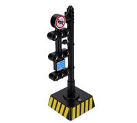 AMONIDA Jouet de Feu de Circulation pour Enfants Interactif avec Effets Sonores Commutation Automatique pour Simulation de Temps de Jeu éducatif 9,25 X 3,15 X 3,15 Pouces (feu de Circulation)