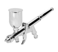 AMONIDA Kit D'aérographe T217A, Ensemble D'aérographe Professionnel à Double Action de 0,5 Mm pour la Peinture et la Décoration de Gâteaux, capacité de 15 CC, Idéal pour les Artistes (multicolore #-2)