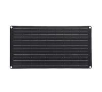 AMONIDA Kit de Chargeur de Batterie Solaire à Charge Rapide de 25 Watts, Panneau Solaire avec Câble de Connexion SAE, Contrôleur de Charge 100 A et Autocollant Arrière pour Voiture, Camping-car,
