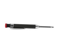 AMONIDA Kit de Crayons de Charpentier Mécaniques Durables avec Pointe étendue pour un Marquage de Précision dans le Travail du Bois, 12 Recharges (BLACK)