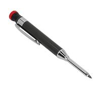 AMONIDA Kit de Crayons de Charpentier Mécaniques Durables avec Pointe étendue pour un Marquage de Précision dans le Travail du Bois, 12 Recharges (BLACK)