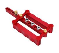 AMONIDA Kit de Gabarit de Chevillage Auto Centrant pour Menuisiers Construisant des Meubles Armoires Assure Alignement Précis Foret pour Joints Solides Réglable Bois 20 à 65MM