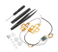 AMONIDA Kit de Manettes D-Pad Lumineuses 6 Couleurs pour Accessoires de Manette , Boutons LED, Installation Facile, Contrôle des Vibrations, Ensemble Complet Inclus