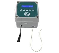 AMONIDA Kit de Moteur de Porte de Poulailler électrique, Minuterie Programmable 100 à 240V IP44 Contrôleur de Porte de Poulailler Automatique étanche pour la Maison (Prise UE)