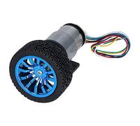 AMONIDA Kit de Moteur D'encodeur avec Couple élevé et Faible Bruit pour Voiture Intelligente et Voitures D'équilibre, DC 6 V, Arbre de 6 Mm, Ensemble Complet (200RPM)