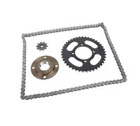 AMONIDA Kit de Pignon et Chaîne 420, Pignon en Alliage d'acier Avant 10T 41T Arrière avec Chaîne à 76 Maillons d'entraînement, pour Go Karts VTT Mini Motos Véhicules Tout-terrain