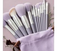 AMONIDA Kit de Pinceaux de Mélange de Cosmétiques, Doux et Moelleux, Ferme pour les Amateurs de Maquillage, Fibre Artificielle (PURPLE)