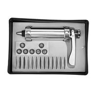 AMONIDA Kit de Presse à Biscuits, buse de pâtisserie en Alliage d'aluminium de qualité Alimentaire, Outil de Bricolage pour Fabricant de Biscuits durables, boulangeries de Cuisine et mag