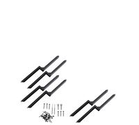 AMONIDA Kit de Réparation de Poteaux de Clôture en Acier Robuste, Rallonge de Piquet en Forme de H, Kit de Réparation d'Ancre épaissie avec Ancre, Idéal pour Les Tonnelles, Les Marqueurs Routiers