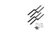 AMONIDA Kit de Réparation de Poteaux de Clôture en Acier Robuste, Rallonge de Piquet en Forme de H, Kit de Réparation d'Ancre épaissie avec Ancre, Idéal pour Les Tonnelles, Les Marqueurs Routiers