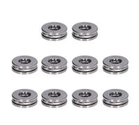 AMONIDA Kit de Roulements à Billes de Butée de Haute Précision pour Applications de Charge Axiale-10 Pièces Roulements à Billes Miniatures Détachables en Acier (51101)