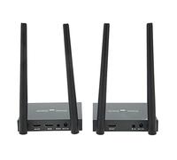 AMONIDA Kit d'Extension d'interface Multimédia HD, 1920x1080P 200m 100-240V H.264 Prise en Charge Durable Extension sans Fil de Sortie de Boucle Locale pour Réunion pour la Maison (Prise UE)