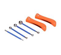 AMONIDA Kit D'outils de Calfeutrage de Joints de Sol avec Finition de qualité Professionnelle pour les Besoins de Réparation et de Jointoiement Ménagers - Matériau en Acier au Carbone Durable et