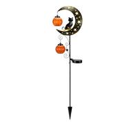 AMONIDA Lampadaire Solaire pour Jardin, Design Chat Noir Imperméable