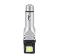 AMONIDA Lampe de Poche à Brancher pour Voiture, Super Lumineuse, pour Utilisation D'urgence en Camping et Randonnée, Alliage D'aluminium Durable, 1 unité (Lumière unique)