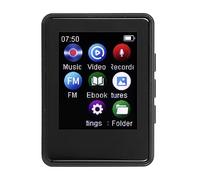 AMONIDA Lecteur MP3 HiFi Bluetooth 5.0 Design Compact avec Radio FM et écran Tactile pour Courir Noir 1,77 Pouces (avec Carte mémoire 32g)