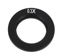 AMONIDA Lentille D'objectif Optique, Lentille Auxiliaire Légère pour Microscope Monoculaire Observant Les Organismes, Diamètre de 24mm (0.3X)