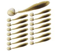 AMONIDA Leurres de Pêche Souples en Silicone, 15 Pièces, Modèles de Queue en T pour la Pêche en Mer, Durables et Non Toxiques (LWCOLOR:A)