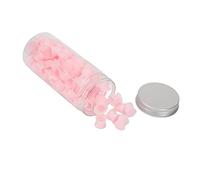 AMONIDA Lot de 100 Gobelets Jetables en Silicone pour Pigments, pour Sourcils, Eye-liner, Lèvres, avec Boîte en Plastique, Idéal pour les Artistes de Salon de beauté et les Débutants (Grand rose)