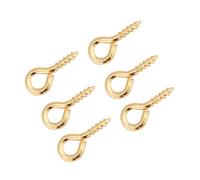 AMONIDA Lot de 200 épingles à œil Filetées en Alliage pour la Fabrication de Bijoux, Or/argent/bronze, 0,4 X 0,8 Cm, épingles à œil Filetées avec Coton/fil/chaîne pour la Fabrication de Bijoux (GOLD)