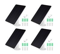 AMONIDA Lot de 4 Chargeurs de Panneau Solaire Haute efficacité 5 W pour Caméra de sécurité Arlo Pro 6 XL, Panneau D'alimentation Extérieur Résistant aux Intempéries IP65, adapté pour la Surveillance à
