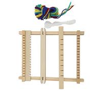 AMONIDA Machine à Tricoter avec Surfaces Lissantes pour un Tissage Facile de Tapisseries et D'écharpes pour Débutants, Bois Durable