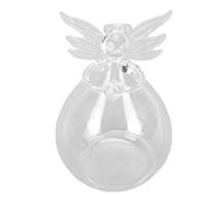 AMONIDA Mangeoire à Oiseaux en Verre Suspendue, Design Transparent Unique pour Décoration de Jardin, Patio et Arrière-Cour