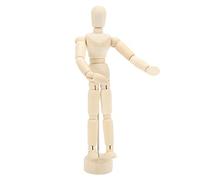 AMONIDA Mannequin en Bois, Articulations Flexibles et Rotatives, Proportions du Corps Humain pour les Artistes, Croquis, Décoration de Bureau (Arbre d'emballage 2)