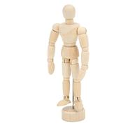 AMONIDA Mannequin en Bois, Articulations Flexibles et Rotatives, Proportions du Corps Humain pour les Artistes, Croquis, Décoration de Bureau (Arbre d'emballage)