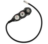 AMONIDA Manomètre de Plongée Professionnel GG-997, Boussole Ergonomique avec Cadran Lumineux et Protection Antichoc pour la Plongée Sous-marine, Profondeur 0-70 M, Pression 0-400 Bar