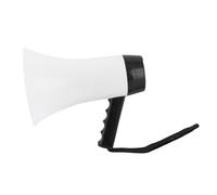 AMONIDA Mégaphone Portable Bullhorn 30W, Haut-Parleur Puissant, Enregistrement pour Les Vendeurs de Rue, Guides Touristiques, 10 Heures de Batterie, Noir, 1 Pièce