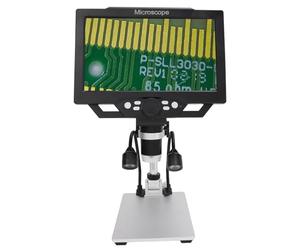 AMONIDA Microscope Numérique LCD de 9 Pouces avec Grossissement de 12 MP pour des Observations Détaillées et Une d'image pour Les Pièces de Monnaie et Les Circuits Imprimés