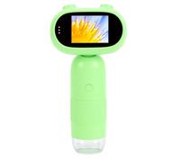 AMONIDA Microscope Numérique pour Enfants 1000X écran 2 Pouces 1080P | Outil éducatif, 8 Lumières Réglables, Batterie Lithium-ion 800 MAh, Exploration en Plein Air, Connexion USB