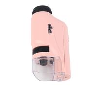 AMONIDA Microscope Portable pour Enfants, Mini Microscope Haute Définition pour étudiants, Construction Robuste pour Une Expérience d'apprentissage Pratique (Pink)