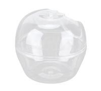 AMONIDA Mini Baignoire de Sable pour Hamster, Toilettes Transparentes en Forme de Pomme, Double Usage pour Hamsters, Matière Plastique Inodore, Facile à Observer, Grand Espace Interne (S)