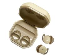AMONIDA Mini écouteurs sans Fil Bluetooth 5.3 avec Connexion Longue Distance pour Exercices de Gym 2 Unités (Couleur de thé au Lait)