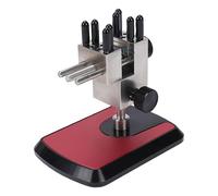 AMONIDA Mini étau, Base Rotative à 360° et Système Inclinable à 90°, Système à 8 Tiges, étau de Modélisme avec Mâchoires en Acier Inoxydable 304 Poli, Petit pour Modèles Réduits