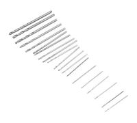 AMONIDA Mini Foret Hélicoïdal Micro HSS Ensemble Artisanat de Précision Efficace et Précis pour la Réparation Electronique du Bois 20pcs Mini Foret pour la Fabrication de Bijoux de Travail de