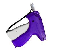 AMONIDA Mini Pistolet à Ourlet Portable, Fixateur Rapide de Vêtements, pour Réparations D'urgence et Utilisation en Voyage, 1 Pistolet à étiquettes, 6 Aiguilles (PURPLE)