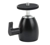AMONIDA Mini Support à Rotule avec Rotation à 360 Degrés pour Caméras d'action et Téléphones Portables, Alliage D'aluminium Durable, 1 X Mini Rotule