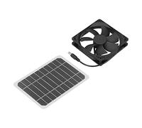 AMONIDA Mini Ventilateur de Refroidissement Efficace alimenté par Panneau Solaire 6W, pour Maison de Poulet, Petite Taille, Silicium Monocristallin