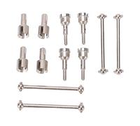 AMONIDA Mise à Niveau des Os de Chien d'arbre D'entraînement RC-Joint de Coupelle Diff en Alliage D'aluminium Durable pour A949 A959 A969 A979 K929 Modèle de Voiture 1/18 (Silver)