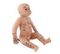 AMONIDA Modèle de Massage D'acupuncture Pédiatrique, Poupée D'entraînement en Silicone pour Enfants, Point D'acupuncture pour Nounous, 18,9 Pouces