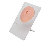 AMONIDA Modèle de Ventre en Silicone, Affichage de Pratique de Perçage du Ventre 3D Souple pour étudiants en Médecine Débutants, fabriqué en Silicone Souple (Peau claire)