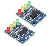 AMONIDA Module de capacité de Batterie 2 Pièces - Indicateur de Haute Précision avec 4 Phases LED pour une Facile - Idéal pour les Applications 12 V.