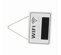 AMONIDA Mot de Passe Wi-Fi Panneau, Tableau Noir Réutilisable (WHITE)