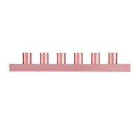 AMONIDA Moule à Rouge à Lèvres en or Rose, Outil de Fabrication de Bâton à Lèvres à Haute Brillance pour une Production Facile de Rouge à (Décapant 6 trous)